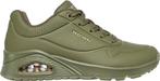 Skechers Uno - maat 41- Stand On Air Dames Sneakers - Olive, Nieuw, Verzenden