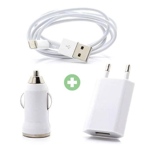 3 in 1 Oplaadset voor iPhone Lightning USB Oplaadkabel +, Telecommunicatie, Mobiele telefoons | Telefoon-opladers, Nieuw, Verzenden
