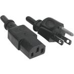 Voedingskabel - Amerikaanse NEMA 5-15 naar stekker IEC C13, Ophalen of Verzenden, Nieuw, Kabel of Snoer