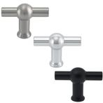 5X Deurknop Kansas 48 mm Zwart, Huis en Inrichting, Verzenden, Nieuw