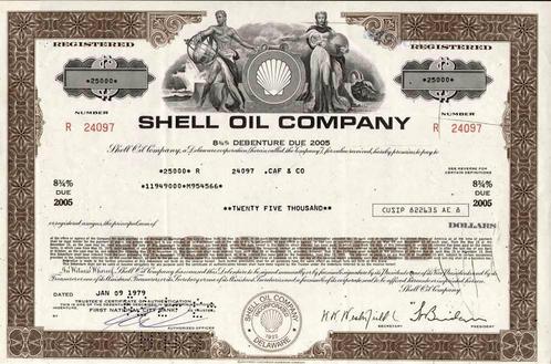 No more Royal Dutch for Shell: see old share certificates, Postzegels en Munten, Aandelen en Waardepapieren, Certificaat van aandeel