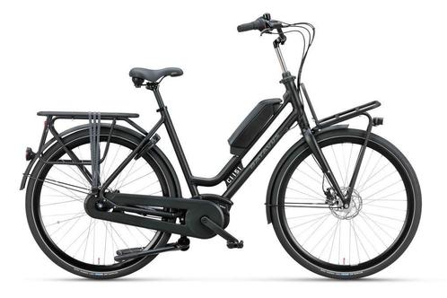 Batavus Quip Extra Cargo E-go Flex accu Dames 7 Zwart mat, Fietsen en Brommers, Elektrische fietsen, Nieuw, 47 tot 51 cm, Batavus