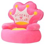 vidaXL Kinderstoel prinses pluche roze, Verzenden, Nieuw