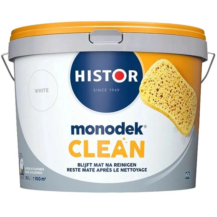 Histor Monodek Clean Muurverf Mat RAL 9005 | Gitzwart 2.5L, Doe-het-zelf en Verbouw, Verf, Beits en Lak, Verf, Zwart, Nieuw, Minder dan 5 liter