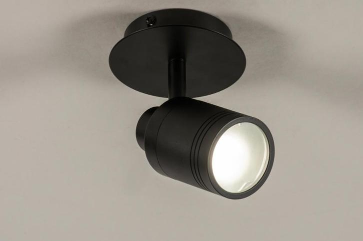 Rietveld Spots - Zwart - Metaal, Aluminium, Huis en Inrichting, Lampen | Hanglampen, Verzenden