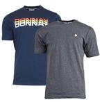 Donnay Donnay Heren - 2-Pack - T-shirt Daks + Vince - Navy &, Kleding | Heren, Verzenden, Nieuw