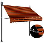 Luifel met LED Oranje: Topdeal! 200cm | 40% Korting, Tuin en Terras, Zonneschermen, Nieuw, Ophalen of Verzenden, Minder dan 250 cm