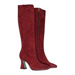 Paola Darcano • suede laarzen bordeaux • 38.5, Kleding | Dames, Schoenen, Paola D'arcano, Verzenden, Nieuw, Rood