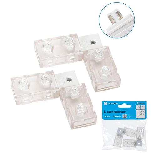 Lichtslang L-connector 2 stuks 230V AC - compleet, Huis en Inrichting, Lampen | Overige, Nieuw, Verzenden