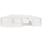 Partytent met zijwanden professioneel 90 g/m 4x9 m wit, Huis en Inrichting, Verzenden, Nieuw