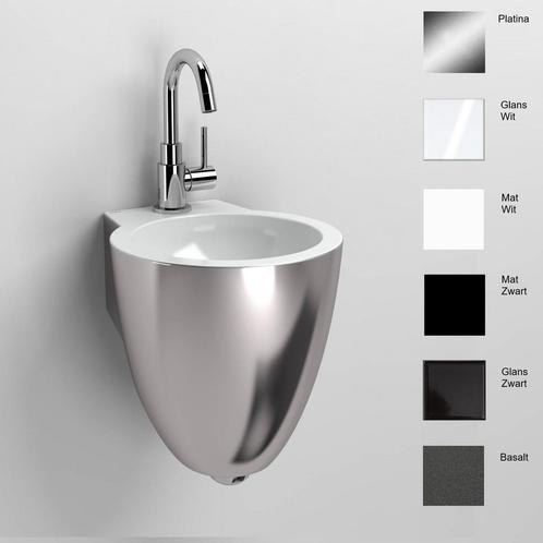 Fontein Clou Flush 6 27x31.5x28cm Keramiek Wit (Met, Doe-het-zelf en Verbouw, Sanitair, Overige typen, Nieuw, Chroom, Ophalen of Verzenden
