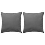 vidaXL Buitenkussens 45x45 cm grijs 2 st, Huis en Inrichting, Woonaccessoires | Kussens, Verzenden, Nieuw, Grijs