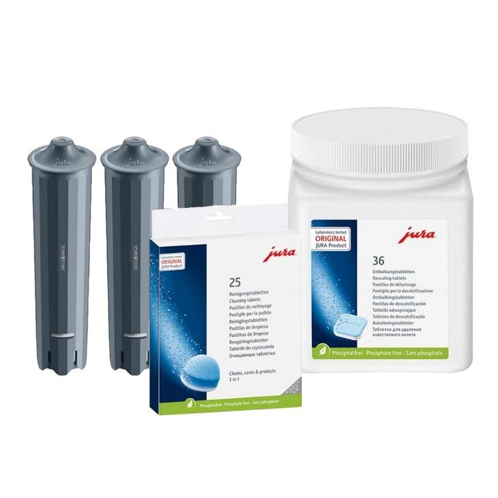 Jura Onderhoudsset Filterpatronen + Ontkalkingstabletten +, Witgoed en Apparatuur, Koffiemachine-accessoires, Verzenden