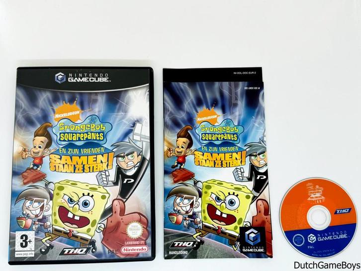 Nintendo Gamecube - Spongebob Squarepants - En Zijn Vrienden, Spelcomputers en Games, Games | Nintendo GameCube, Gebruikt, Verzenden