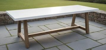 Dining Tuintafel Veltis Marmer Travertin Look 250 cm The beschikbaar voor biedingen