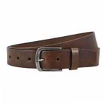 Landley Leren Volnerf Unisex Riem - 4 cm - Bruin - 95, Verzenden, Nieuw, Bruin