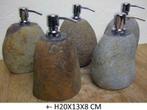 Riviersteen wc-borstel houder, natuursteen wc borstel houder, Nieuw, Grijs, Overige typen, Ophalen of Verzenden