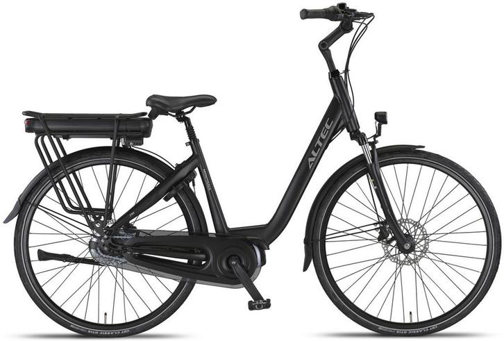 Altec Montana E-Bike Dames 28 inch 47cm Middenmotor Zwart 7v, Fietsen en Brommers, Elektrische fietsen