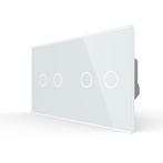 Livolo | Wit | 2+2 | Rolluik | Schakelaar | EC | Smart Home, Doe-het-zelf en Verbouw, Ophalen of Verzenden, Nieuw