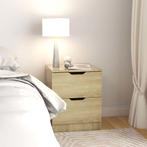 vidaXL Nachtkastje 40x40x50 cm bewerkt hout sonoma, Minder dan 45 cm, Verzenden, Nieuw, Minder dan 55 cm