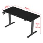 pro.tec Game bureau Stryn zit sta elektrisch 140x60x72-117 c, Huis en Inrichting, Bureaus, Verzenden, Nieuw