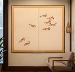 Bybu kamerscherm - Papier, Hout, Een tweedelig Japans, Antiek en Kunst