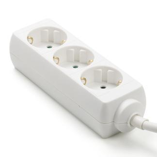 Stekkerdoos 3-voudig | 5 meter (Wit), Doe-het-zelf en Verbouw, Elektra en Kabels, Nieuw, Verzenden