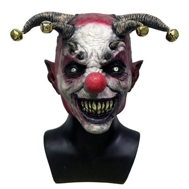 Horror Clown masker Jingle Hell, Hobby en Vrije tijd, Feestartikelen, Nieuw, Verzenden