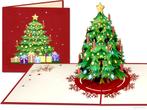 Pop-up Kerstkaart met Kerstboom – Luxe 3D wenskaart, Verzenden, Nieuw