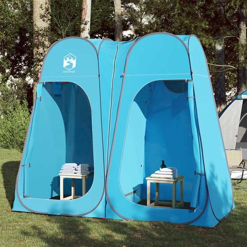 vidaXL Privacytent pop-up waterdicht blauw, Caravans en Kamperen, Tenten, Nieuw, tot en met 2, Verzenden