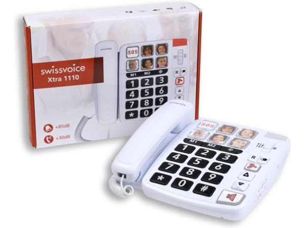 Veiling - Swissvoice X1110 wit huistelefoon met 6 foto toets, Telecommunicatie, Vaste telefoons | Handsets en Draadloos, Nieuw