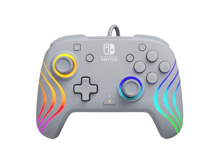 PDP Afterglow Grijs Wired Controller - Grijs Switch, Spelcomputers en Games, Spelcomputers | Nintendo Switch, Zo goed als nieuw