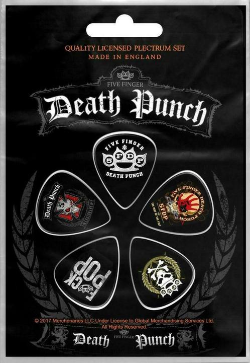 Five Finger Death Punch Plectrum 5FDP officiële merchandise, Verzamelen, Muziek, Artiesten en Beroemdheden, Gebruiksvoorwerp, Nieuw