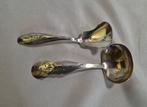 Schoonhoven - Lepel (2) - Zilver - Suiker en roomlepel, Antiek en Kunst