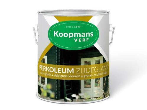 2,5 L Koopmans Perkoleum ZIJDEGLANS | Alle kleuren | € 54,50, Doe-het-zelf en Verbouw, Verf, Beits en Lak, Nieuw, Verzenden