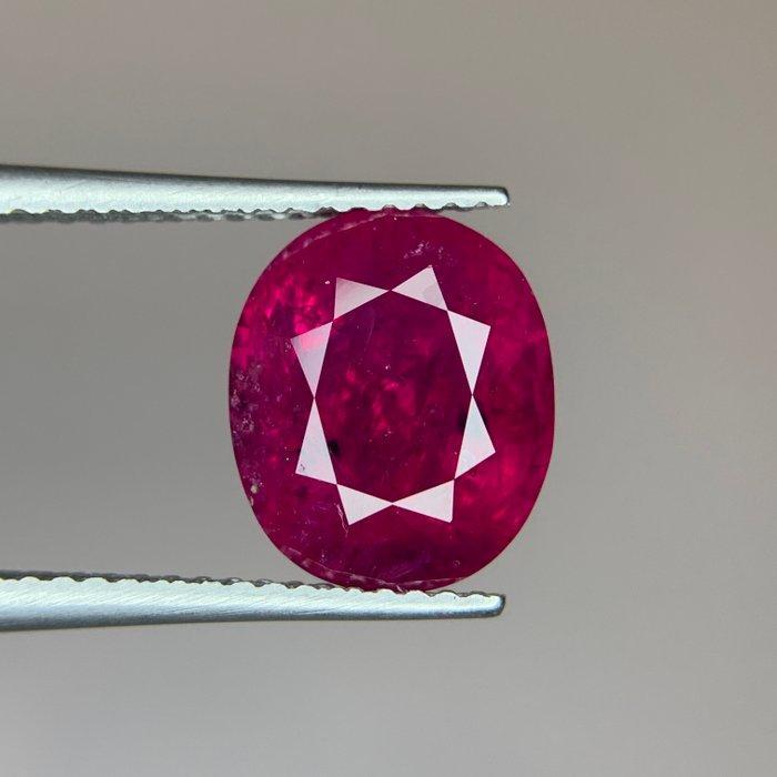 1 pcs Rood Robijn - 5.75 ct - Gem research Swiss Lab (GRS) -, Sieraden, Tassen en Uiterlijk, Edelstenen