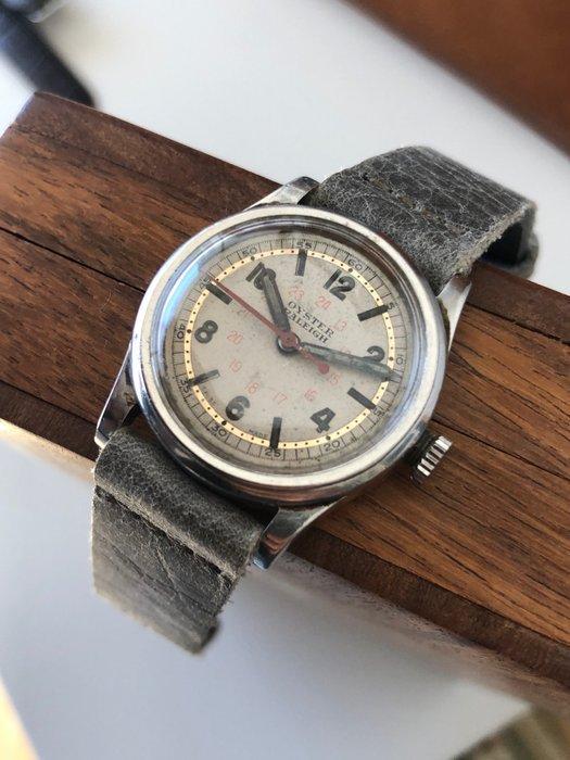 Rolex - Oyster Raleigh military dial - engraved World War II, Sieraden, Tassen en Uiterlijk, Horloges | Heren