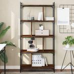 vidaXL Boekenkast 5-laags 76x32x158 cm bewerkt hout bruin, Huis en Inrichting, Kasten | Boekenkasten, Verzenden, Nieuw, Overige houtsoorten