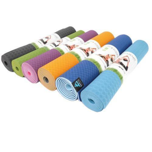 ECO Fitness en Yogamat Deluxe (6 mm, Sport en Fitness, Fitnessmaterialen, Verzenden
