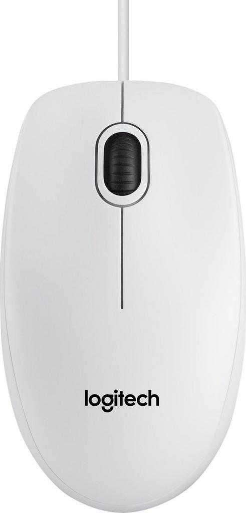 Logitech B100 - Muis - Wit, Computers en Software, Muizen, Verzenden