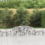 vidaXL Schanskorven 4 st gewelfd 300x30x40/60 cm, 100 cm of meer, Verzenden, Nieuw, Metaal