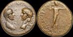 54-68ad Phrygia Nero and Agrippina Ae19 Apollo standing t..., Verzenden