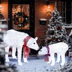 2-delige IJsbeer Kerstdecoratie, 140 Witte LEDs, Waterdicht, Verzenden, Nieuw