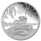 Lunar III - Year of the Snake - 1/2 oz 2025 Proof, Postzegels en Munten, Verzenden, Losse munt, Zilver