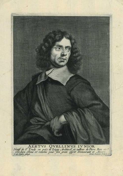 Portrait of Artus Quellinus the Younger, Antiek en Kunst, Kunst | Etsen en Gravures