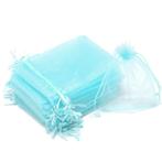 Fako Bijoux® - Organza Zakjes - 7x9cm - Babyblauw - 100, Nieuw, Verzenden