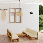 vidaXL 9-delige Loungeset met kussens massief grenenhout, Tuin en Terras, Tuinsets en Loungesets, Verzenden, Nieuw, Loungeset