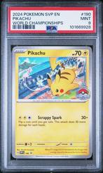 PSA 9 | Pikachu World Championshiops | SV Black Star Promo, Ophalen of Verzenden, Nieuw