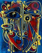 Simeon Gonzales (1973) - Mujer en Azul, Antiek en Kunst