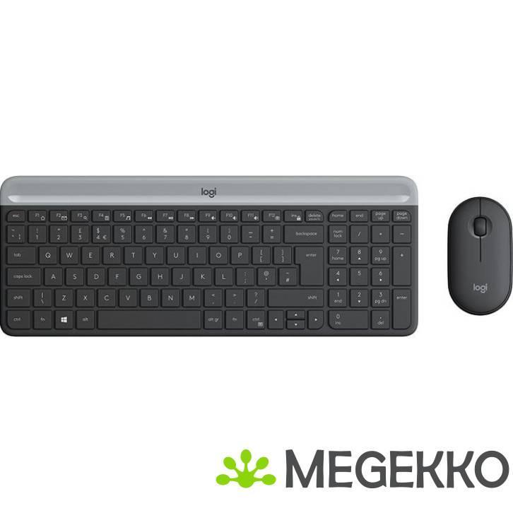 Logitech MK470 Qwerty US, Computers en Software, Desktop Pc's, Nieuw, Verzenden